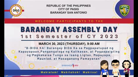 barangay assembly 2023 2nd semester theme|r08 2023 02.